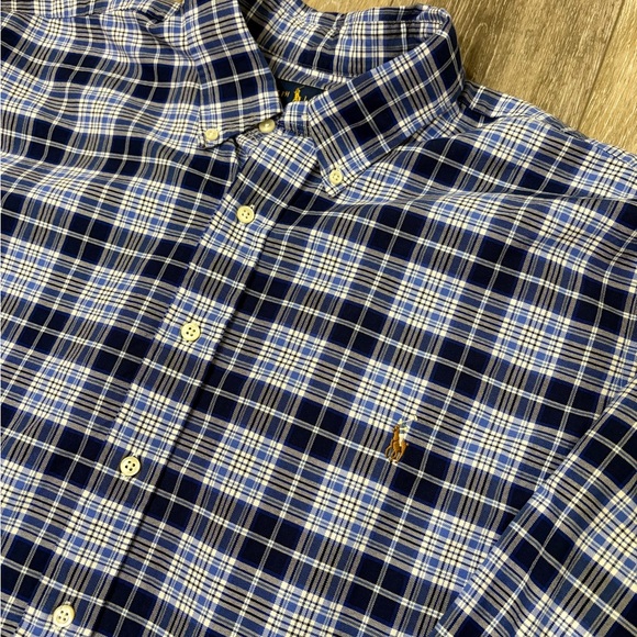 Ralph Lauren Men’s Oxford Plaid Button Down Shirt - Picture 4 of 10